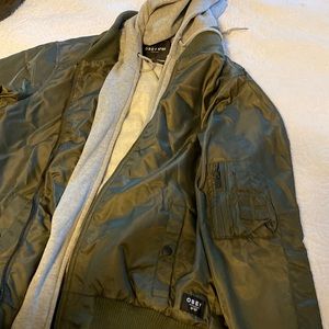 OBEY layered bomber jacket